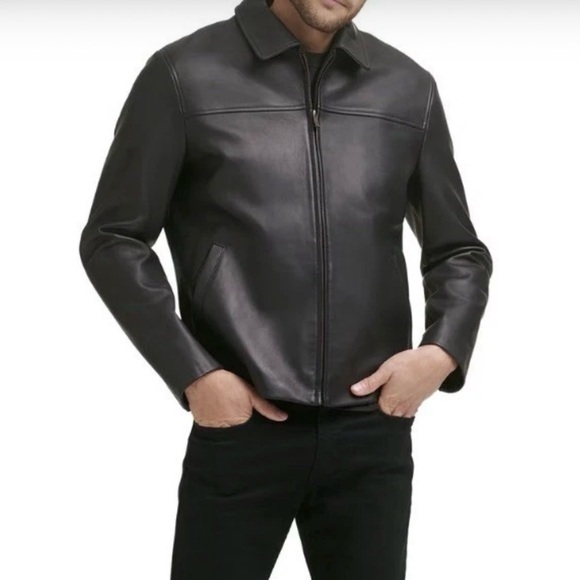 Cole Haan Other - NWT Men’s Cole Haan Black Leather Jacket